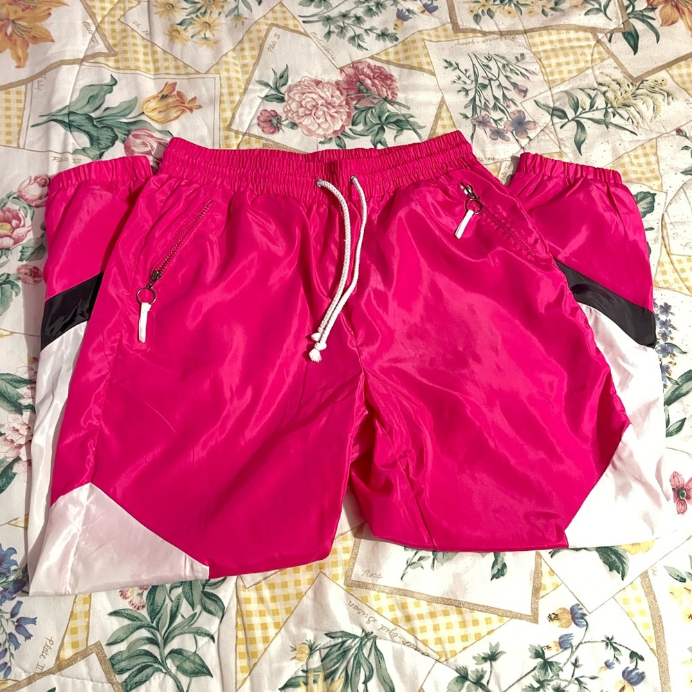 hot pink joggers
